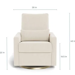 Gliders-Monte Design Matera Glider Swivel Recliner with Gold Base
