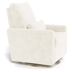 Gliders-Monte Design Matera Glider Swivel Recliner - Faux Sheepskin