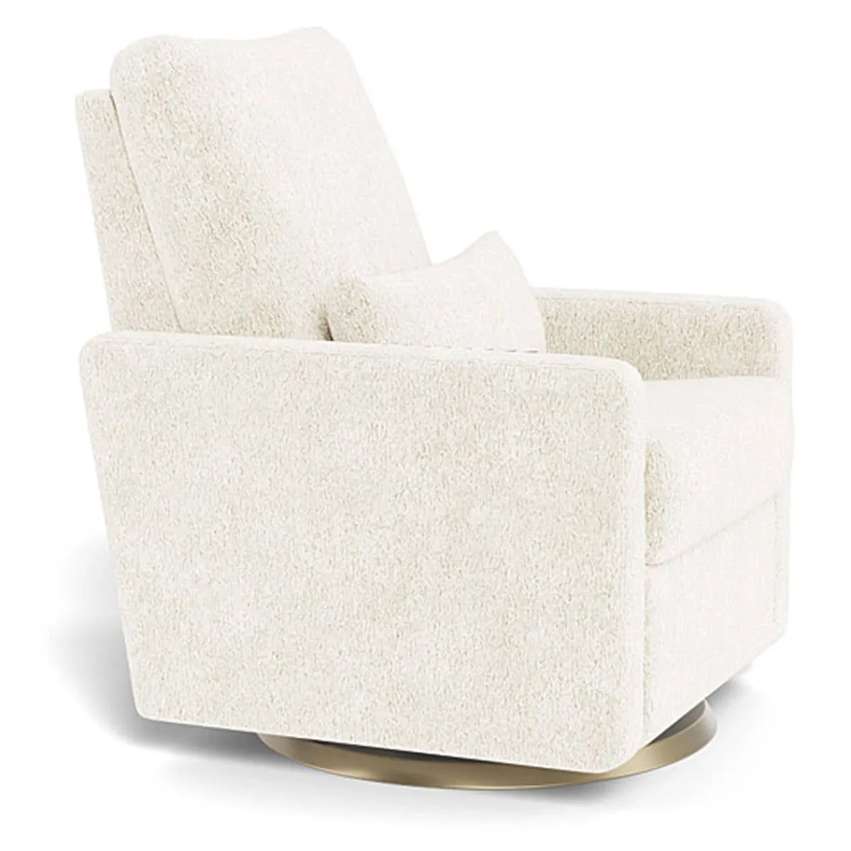 Gliders-Monte Design Matera Glider Swivel Recliner - Faux Sheepskin