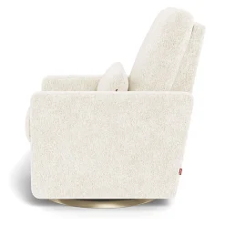 Gliders-Monte Design Matera Glider Swivel Recliner - Faux Sheepskin
