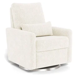 Gliders-Monte Design Matera Glider Swivel Recliner - Faux Sheepskin