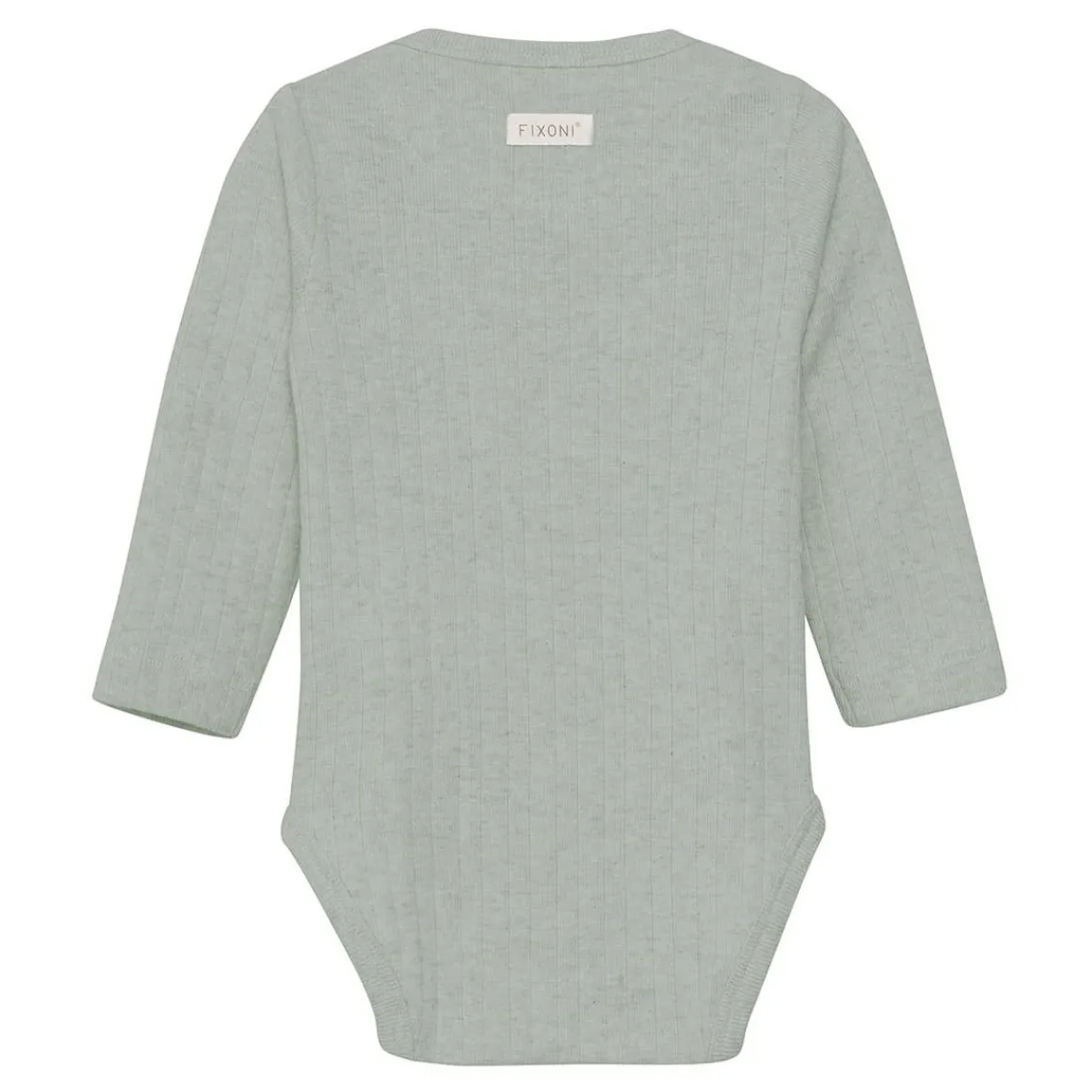Onesies|Sleepers-Fixoni Melange Long Sleeve Bodysuit