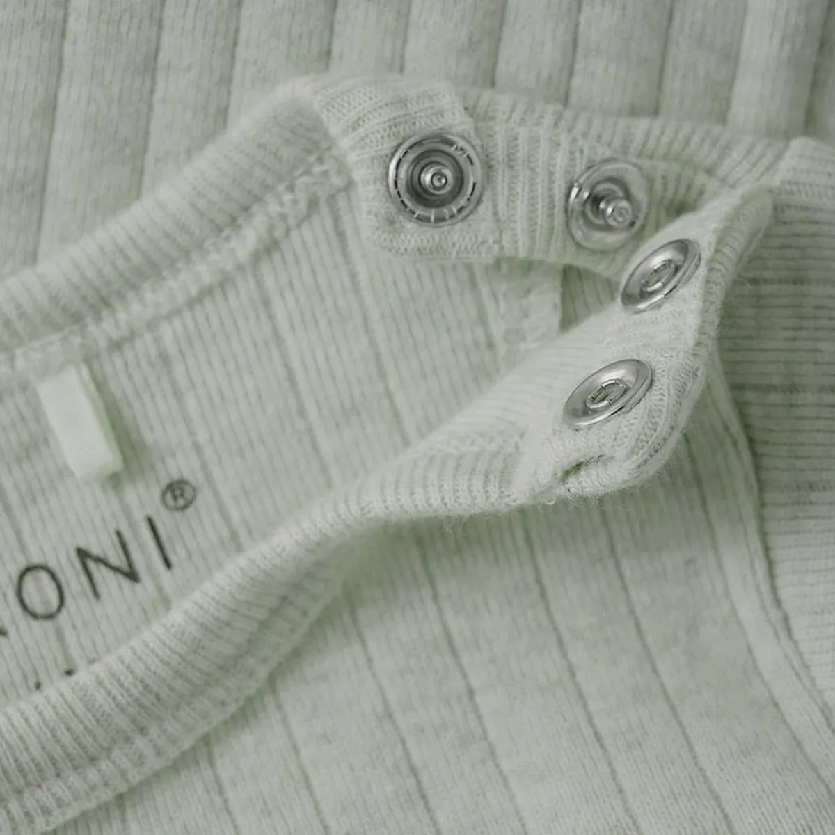 Onesies|Sleepers-Fixoni Melange Long Sleeve Bodysuit