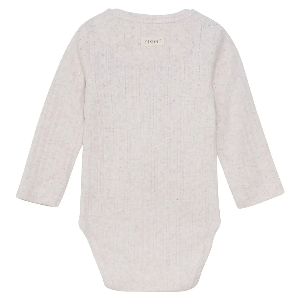 Onesies|Sleepers-Fixoni Melange Long Sleeve Bodysuit