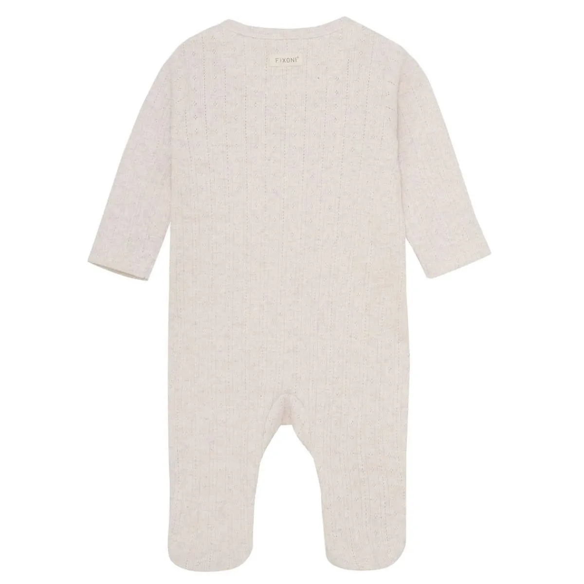 Onesies|Sleepers-Fixoni Melange Long Sleeve Romper