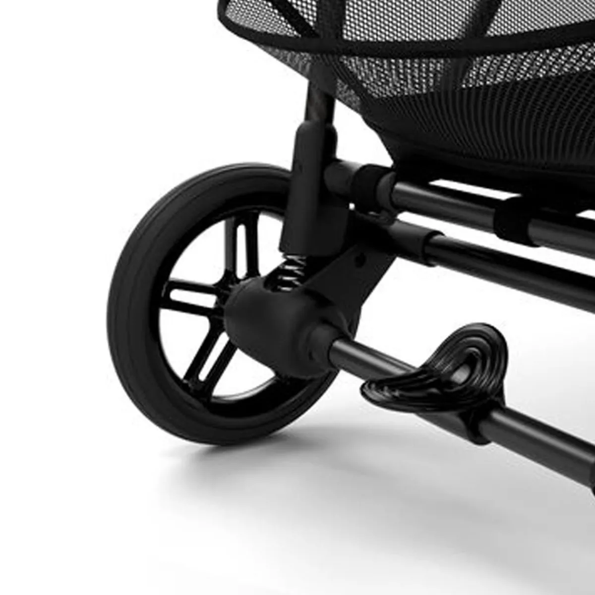 Travel Strollers-Cybex Melio Carbon 3 Ultra Lightweight Stroller Moon Black