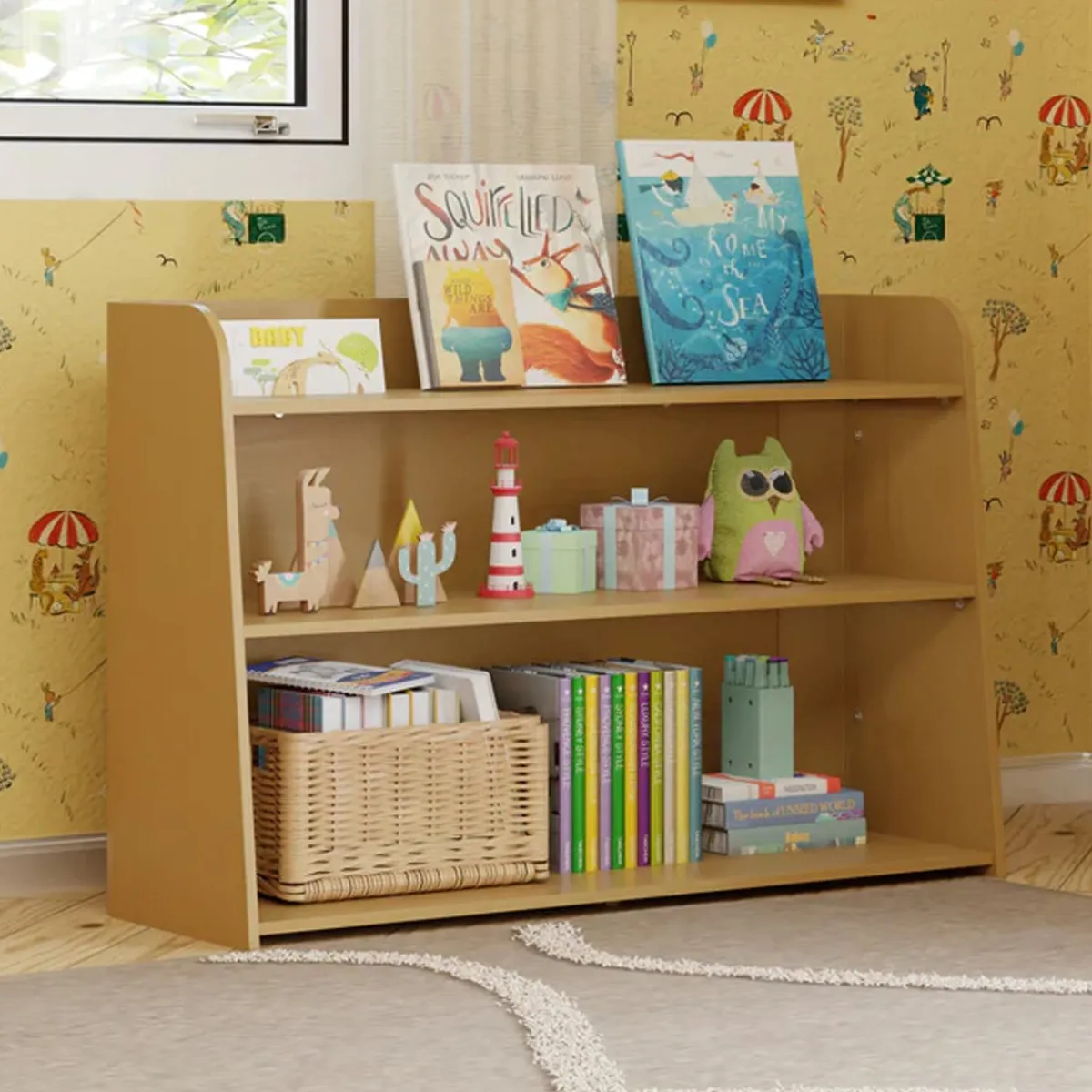 Storage|Bookshelves-Babyletto Melo Montessori-Inspired Bookcase