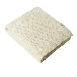 Blankets-Nature Baby Merino Wool Knit Blanket