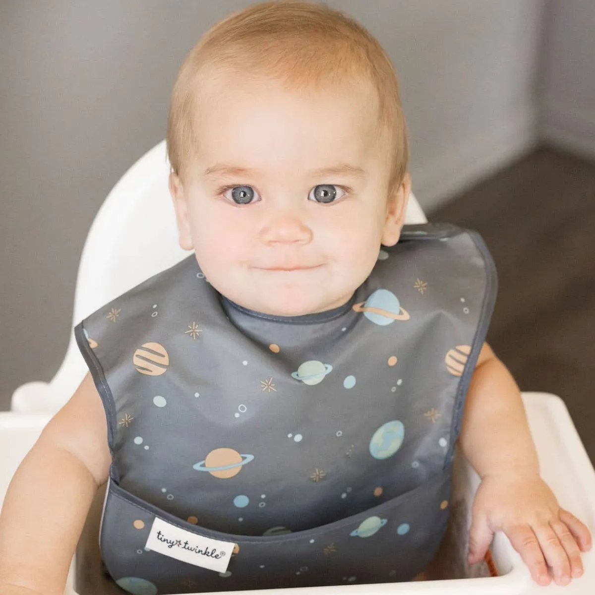 Bibs + Burps-Tiny Twinkle Mess-Proof Easy Bib
