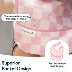 Bibs + Burps-Tiny Twinkle Mess-Proof Ruffle Easy Bibs (Set of 3)