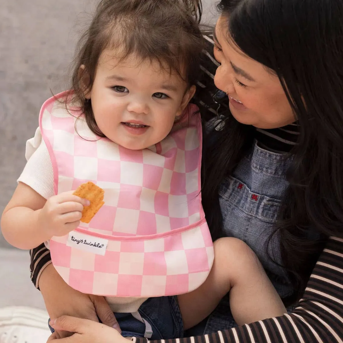 Bibs + Burps-Tiny Twinkle Mess-Proof Ruffle Easy Bibs (Set of 3)