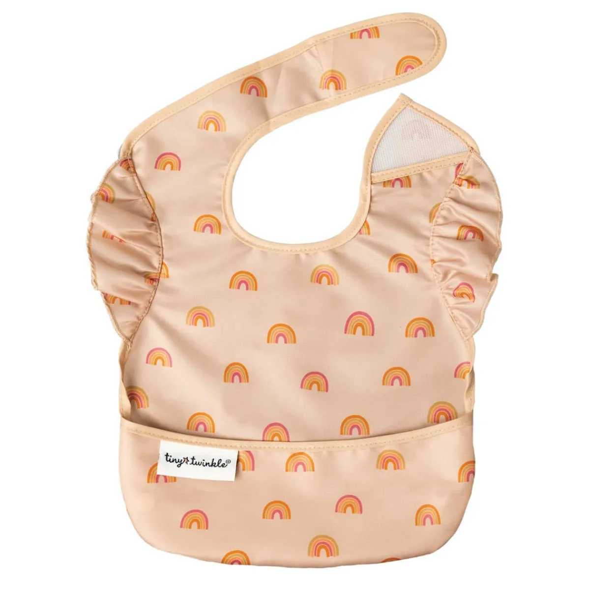 Bibs + Burps-Tiny Twinkle Mess-Proof Ruffle Easy Bib