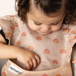 Bibs + Burps-Tiny Twinkle Mess-Proof Ruffle Easy Bib