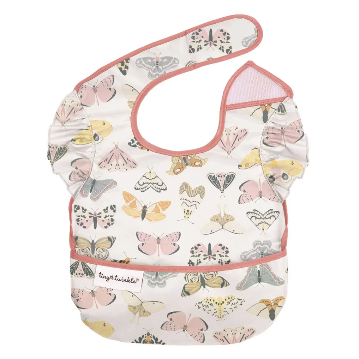 Bibs + Burps-Tiny Twinkle Mess-Proof Ruffle Easy Bib