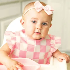 Bibs + Burps-Tiny Twinkle Mess-Proof Ruffle Easy Bib