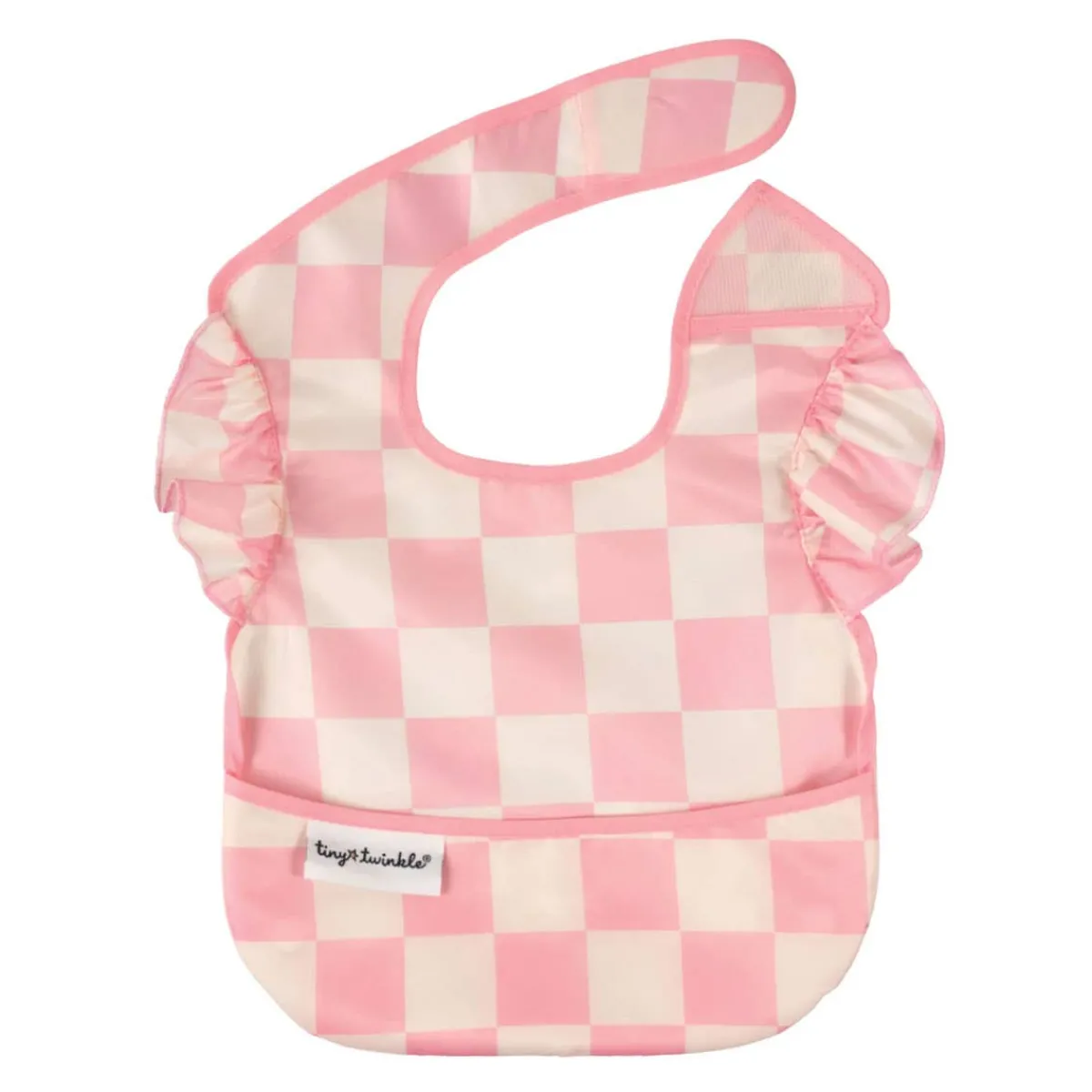 Bibs + Burps-Tiny Twinkle Mess-Proof Ruffle Easy Bib