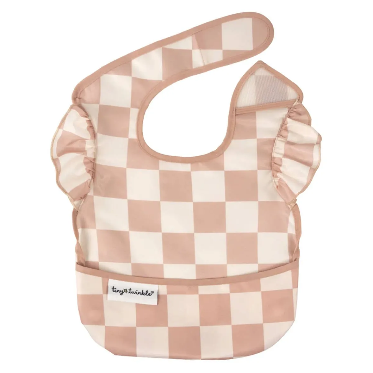 Bibs + Burps-Tiny Twinkle Mess-Proof Ruffle Easy Bib