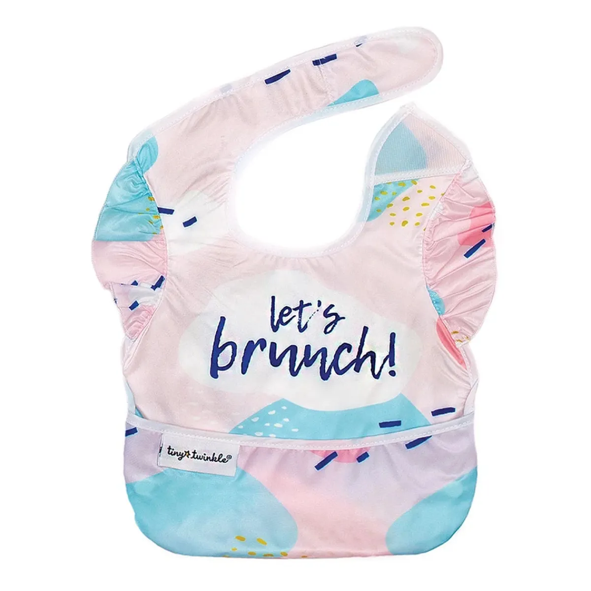 Bibs + Burps-Tiny Twinkle Mess-Proof Ruffle Easy Bib