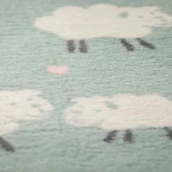 Blankets-David Fussenegger Mila Sheep Allover LIGHT GREEN