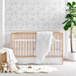 Crib Bedding Sets-Levtex Baby Mills Waffle 4 Piece Crib Set