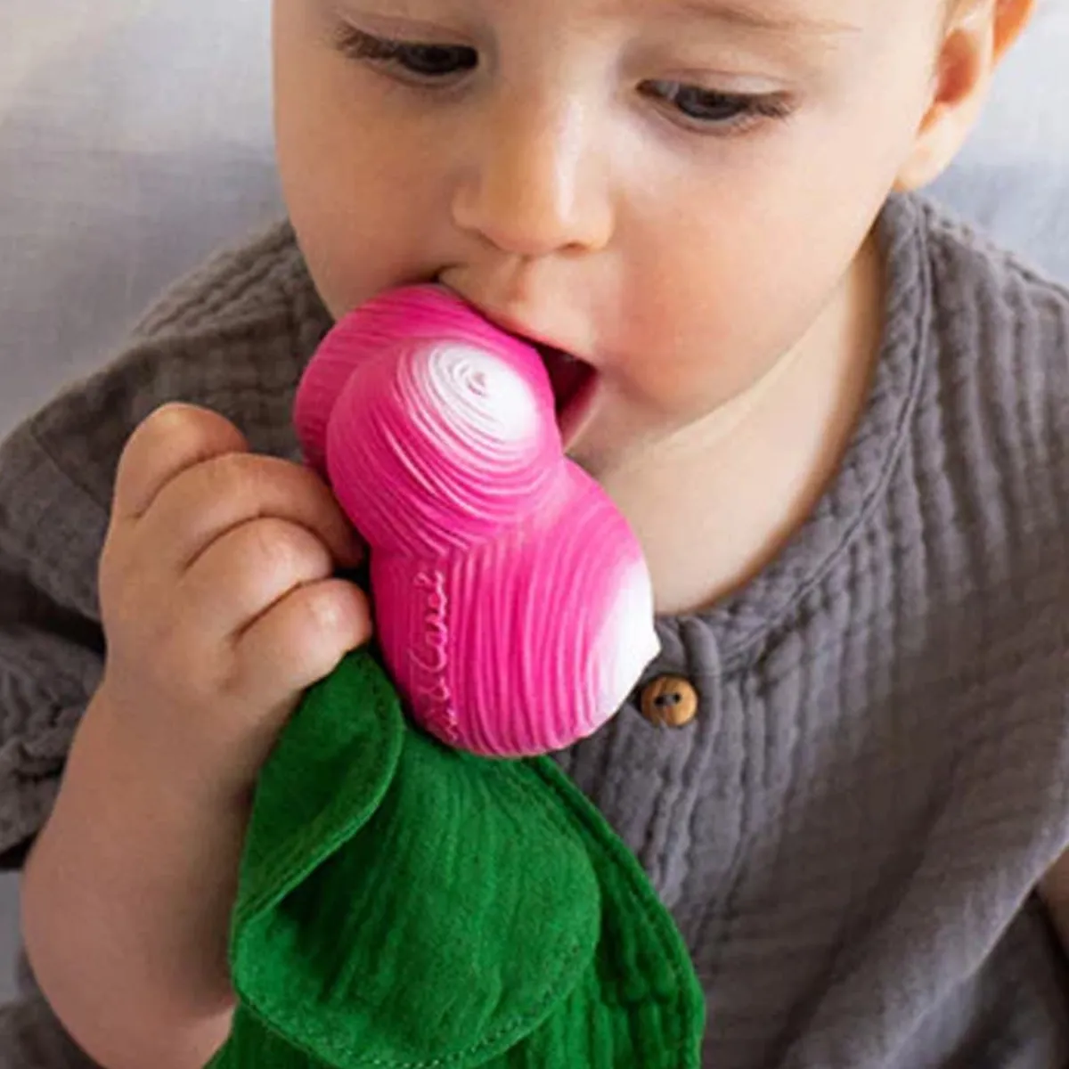 Teethers|Pacifiers + Clips-Oli & Carol Mini Doudou Teether