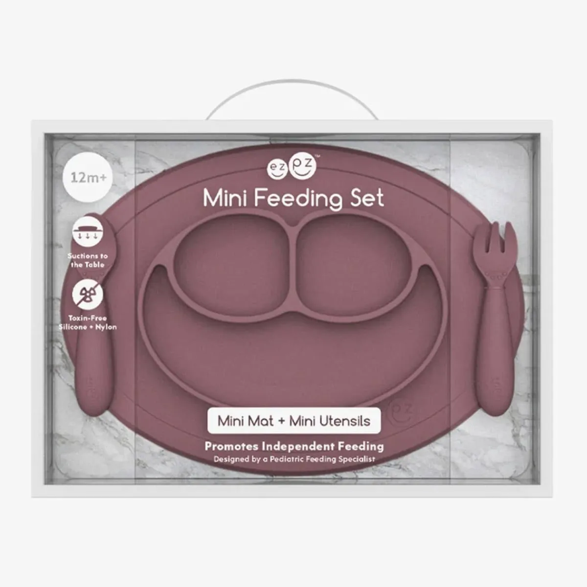 Kids Plates + Bowls|Grip + Suction Dishes-Ez Pz Mini Feeding Set
