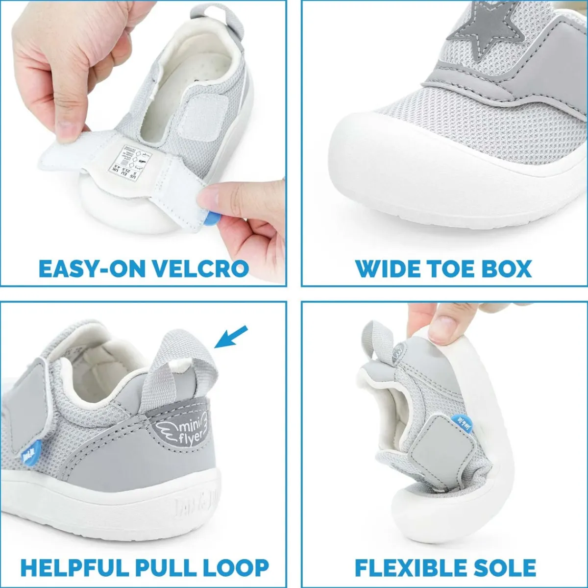 Velcro|Baby Sneakers-Jan & Jul Mini Flyer Shoes