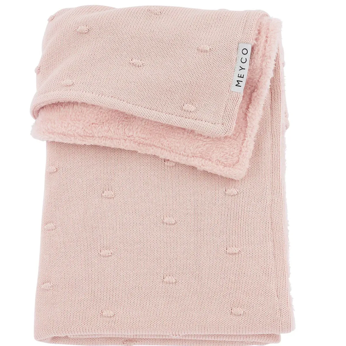 Blankets-Meyco Baby Mini Knots Teddy Crib Blanket
