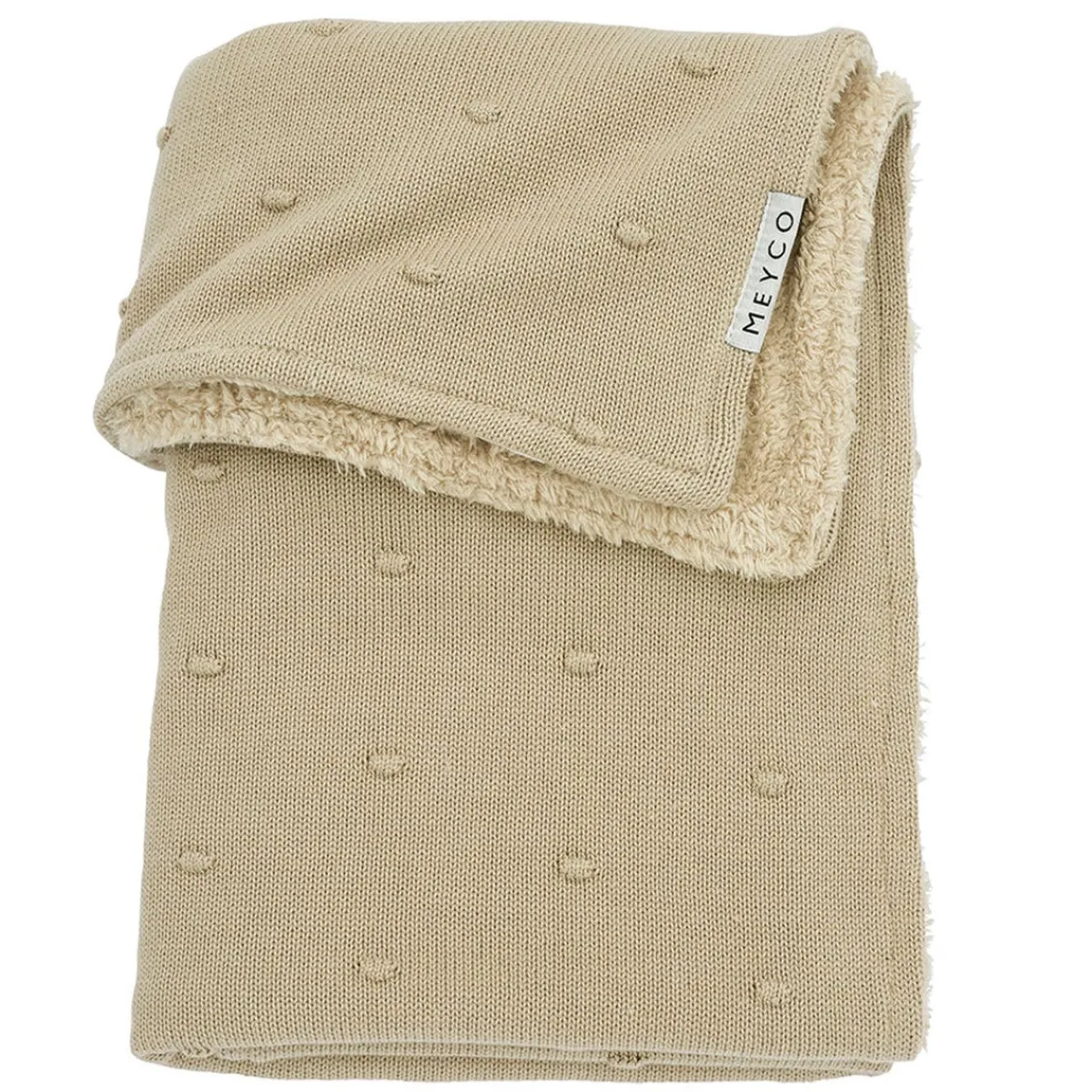 Blankets-Meyco Baby Mini Knots Teddy Crib Blanket