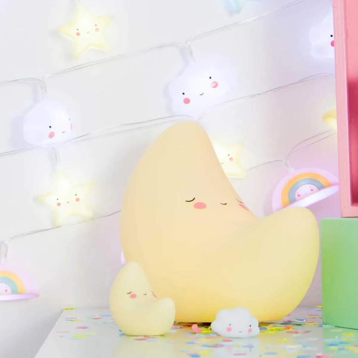 Lighting-A Little Lovely Company Mini Moon Light Yellow