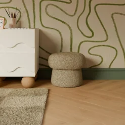 Beanbag Chairs-Babyletto Mini Mushroom Pouf