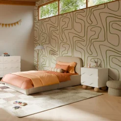 Beanbag Chairs-Babyletto Mini Mushroom Pouf