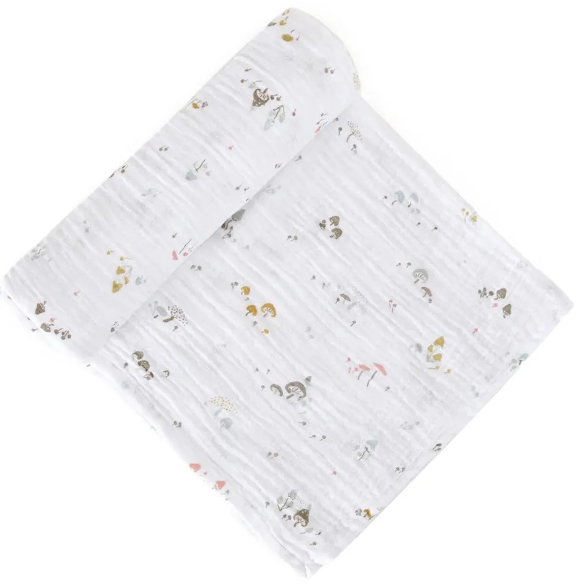 Blankets|Sleep Sacks + Wraps-Pehr Mini Mushroom Swaddle
