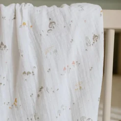 Blankets|Sleep Sacks + Wraps-Pehr Mini Mushroom Swaddle