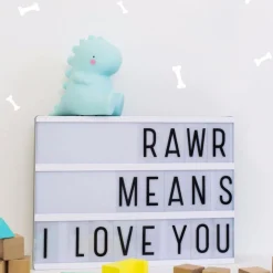 Lighting-A Little Lovely Company Mini T-Rex Light Blue