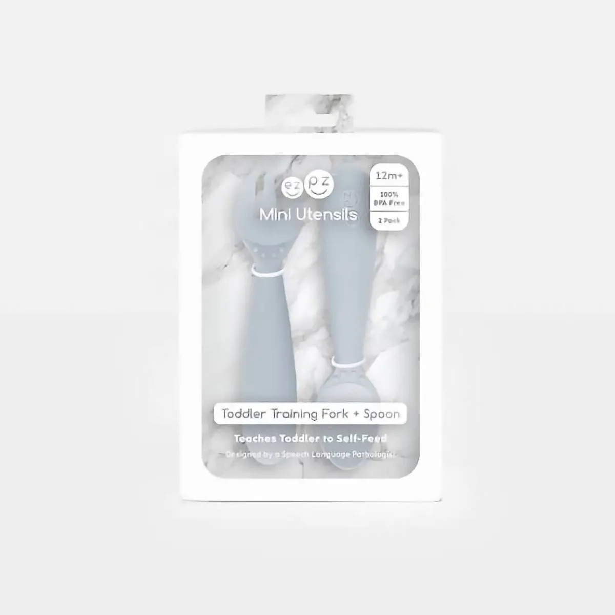 Kids Utensils|Toddler Training Utensils-Ez Pz Mini Utensils (Fork + Spoon)