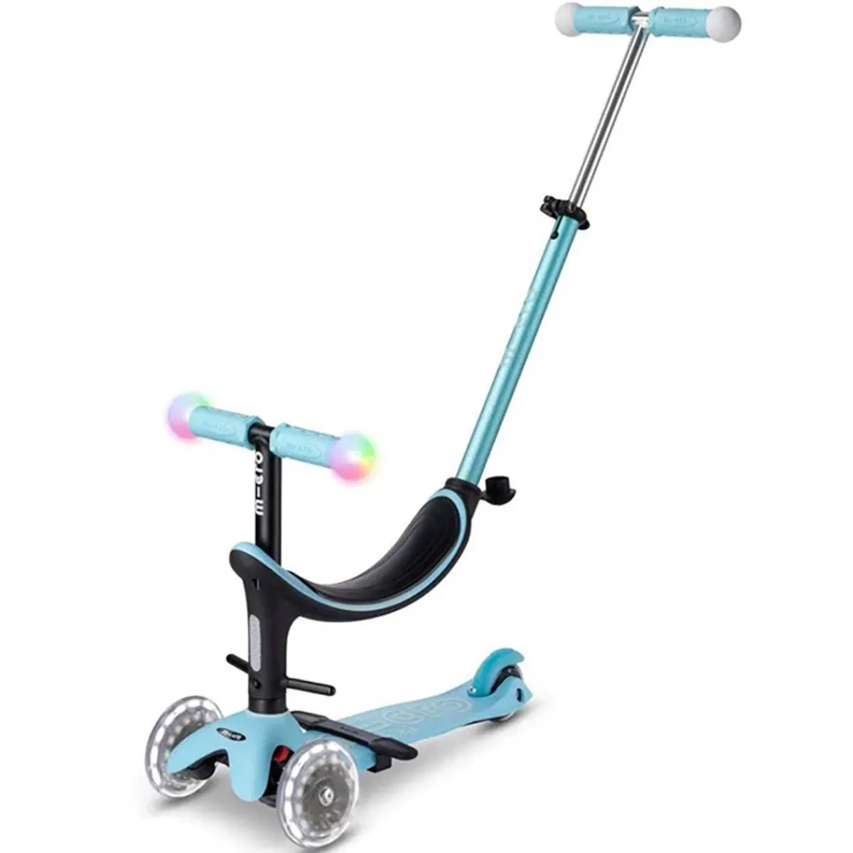 Ride-On Toys-Micro Scooters Mini2Grow Deluxe Magic LED Scooter