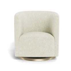 Gliders-Monte Design Mitchell Swivel Chair - Faux Sheepskin