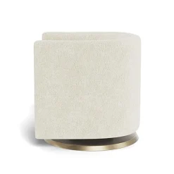 Gliders-Monte Design Mitchell Swivel Chair - Faux Sheepskin