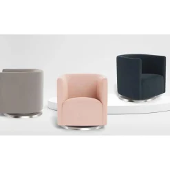 Gliders-Monte Design Mitchell Swivel Chair - Wool Fabric