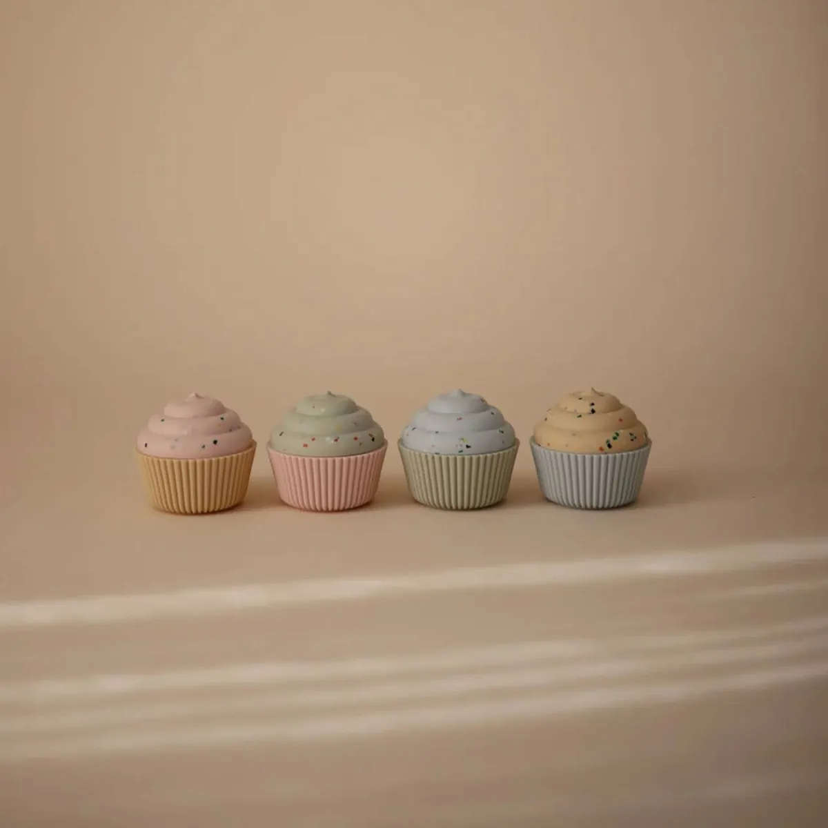 Bath Toys-Mushie Mix & Match Cupcake Toy
