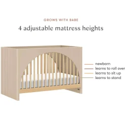 Convertible Cribs-Babyletto Moab 3-in-1 Crib