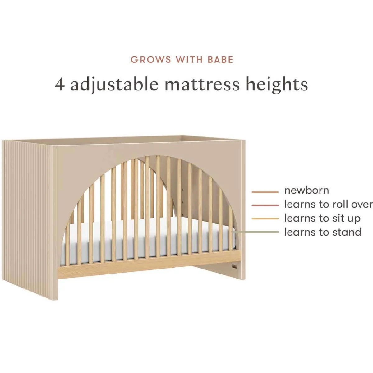 Convertible Cribs-Babyletto Moab 3-in-1 Crib