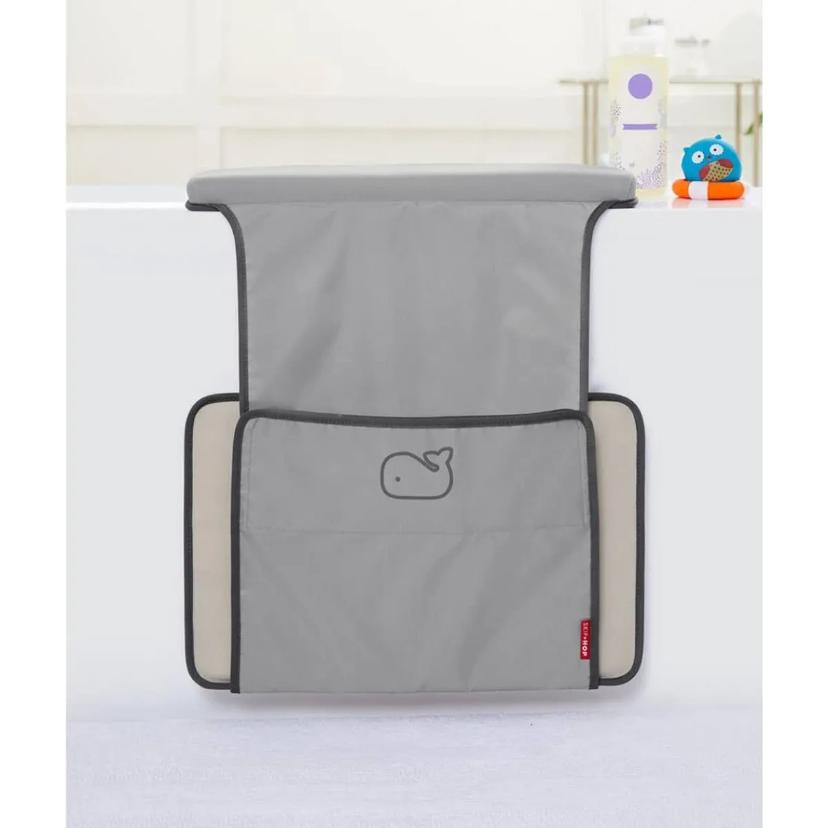 Bath Kneelers + Elbow Rests-Skip Hop Moby All-In-One Elbow Saver & Kneeler Grey