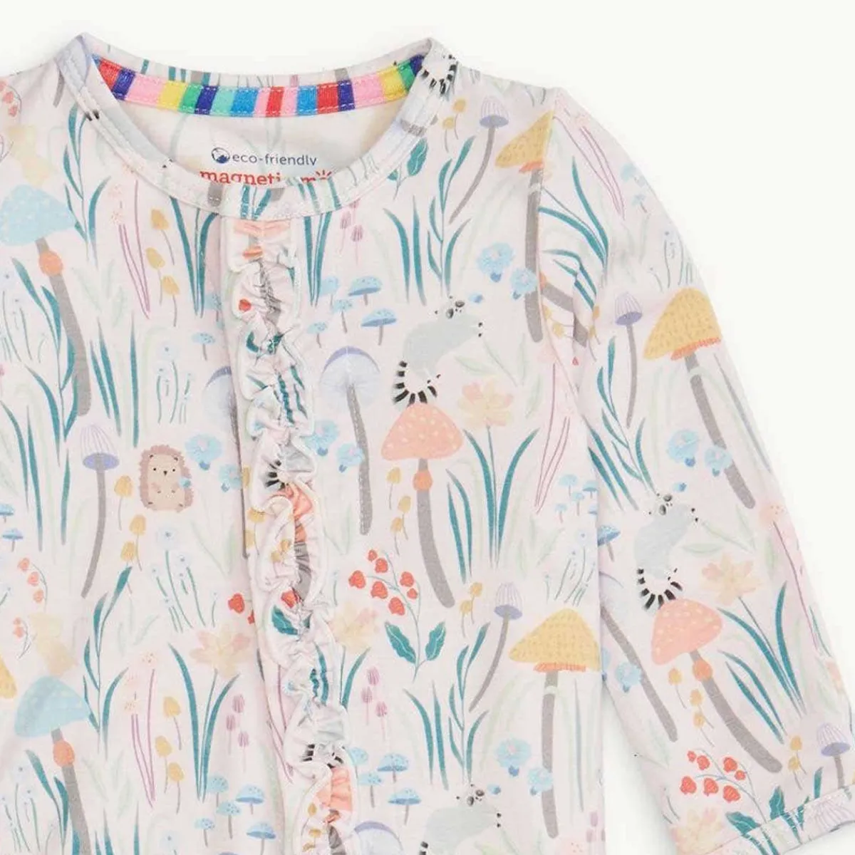 Onesies|Sleepers-Magnetic Me Modal Magnetic Ruffle Footie