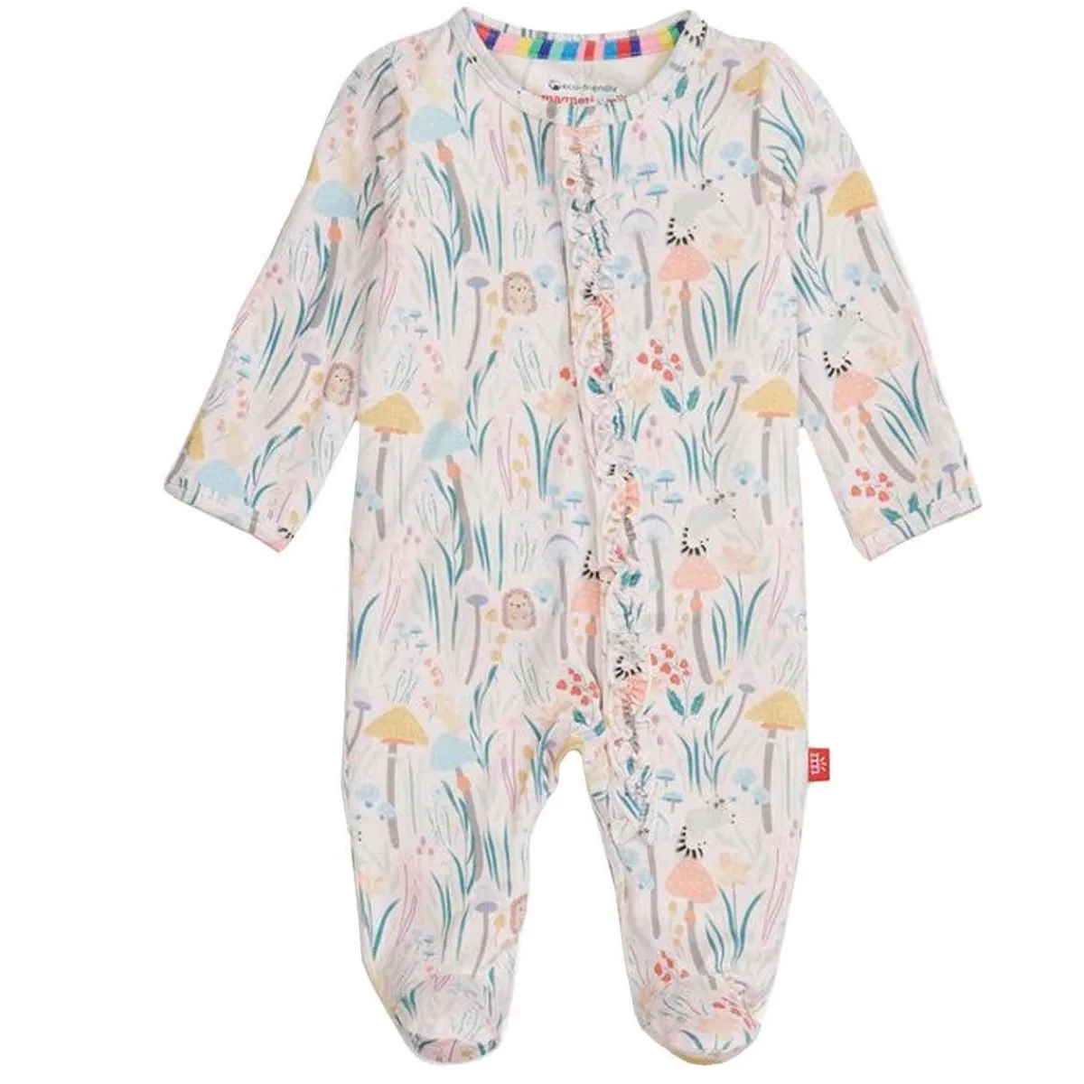 Onesies|Sleepers-Magnetic Me Modal Magnetic Ruffle Footie