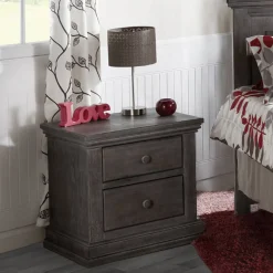 Nightstands-Pali Modena Night Stand - Distressed Granite