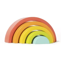 Wooden Toys|Stack + Nest Toys-Lovevery Montessori Rainbow
