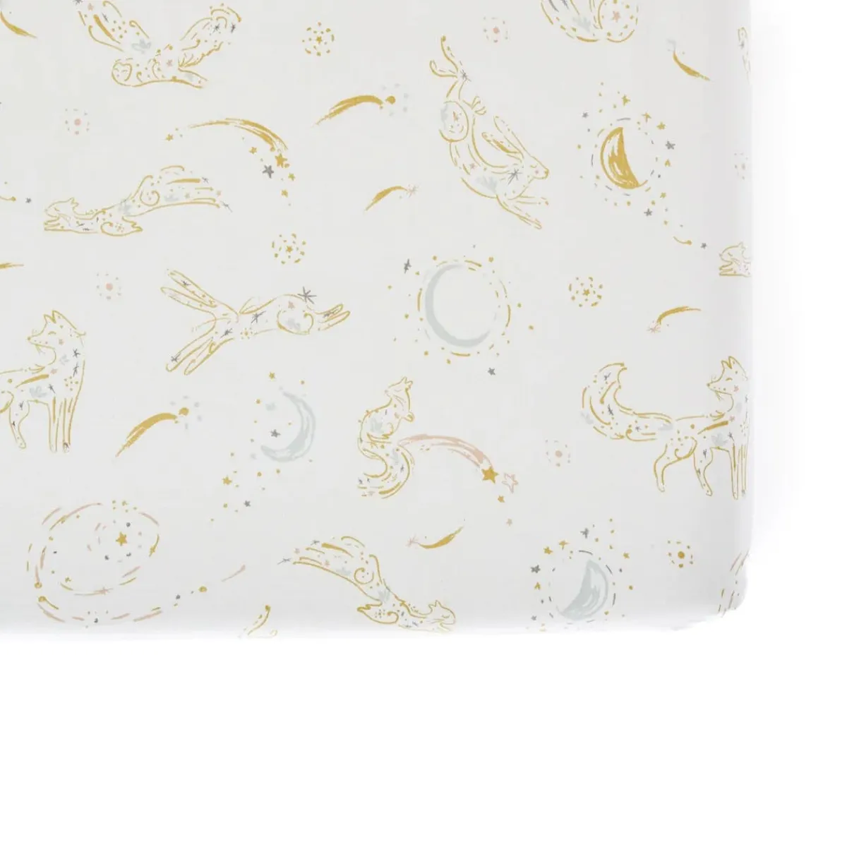 Crib Fitted Sheets-Pehr Moondance Crib Sheet