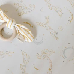 Crib Fitted Sheets-Pehr Moondance Crib Sheet